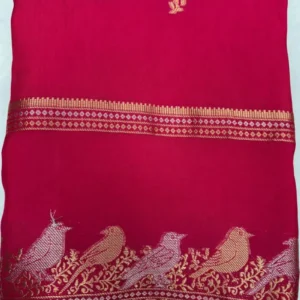 Dola Red Silk Saree